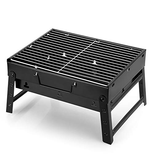 Uten Charcoal Grill, BBQ Grill Folding Portable Lightweight smoker Grill (Medium) - Image 1