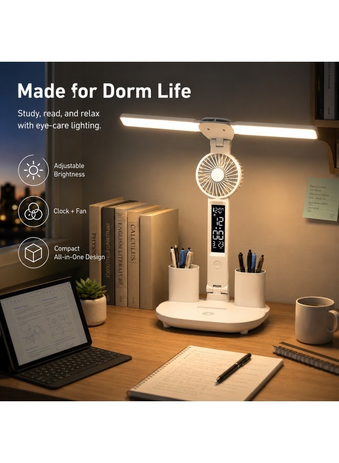 GroveMade Led Eye Caring Desk Lamp for Kids & Students, Full Spectrum Study Table Lamp with Adjustable Brightness, USB Reading Light for Bedroom, Dorm & Home Office - Image 2