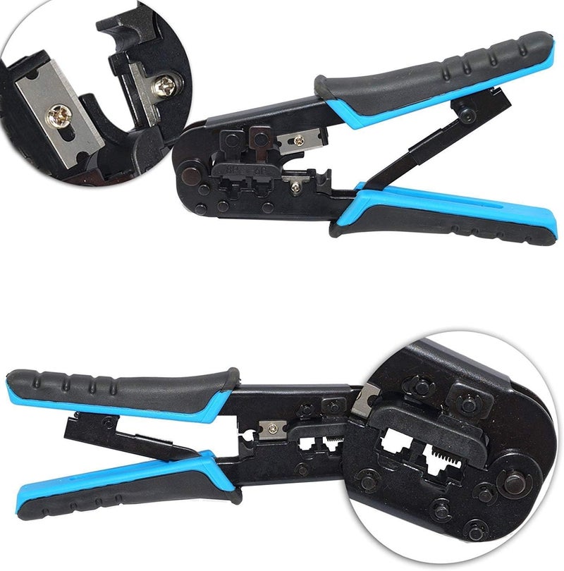Network Wire Cutter, Specially Designed for Network Cables, Combining Stripping, Insulating, and Cutting Functions Compatible with RJ45 and RJ11 Connectors, Supports CAT5e, CAT6, CAT6A Cables - Image 2