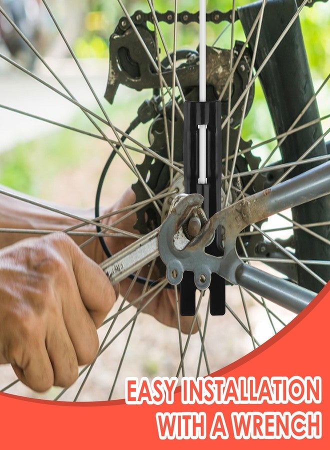 Grevosea علم أمان دراجة جريفوسيا مع عمود ارتفاع قابل للتعديل 6 أقدام عمود ألياف زجاجية متين مع شعار عاكس علم مقاوم للماء ومقاوم للتمزق لعربات الأطفال وكارتات الذهاب والدراجات الثلاثية (1 علم برتقالي و 5 أعمدة بيضاء) - Image 3