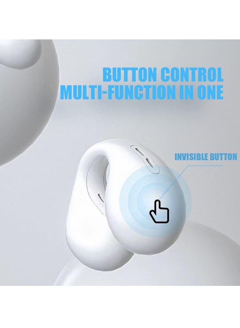 هاي هونور سماعة رأس لاسلكية تعمل بتقنية البلوتوث، سماعة رأس لاسلكية بتوصيل العظام، شريحة بلوتوث 5.3، عمر طويل للغاية، بطارية كبيرة، مناسبة للجري والتمارين الرياضية وركوب الدراجات، لون كاكي - Image 4