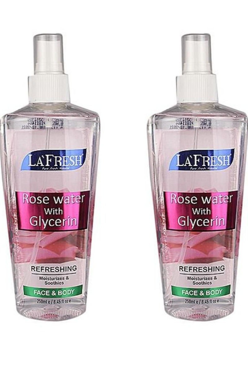 لا فريش ماء الورد مع الجلسرين 2 قطعة 2*250 مل