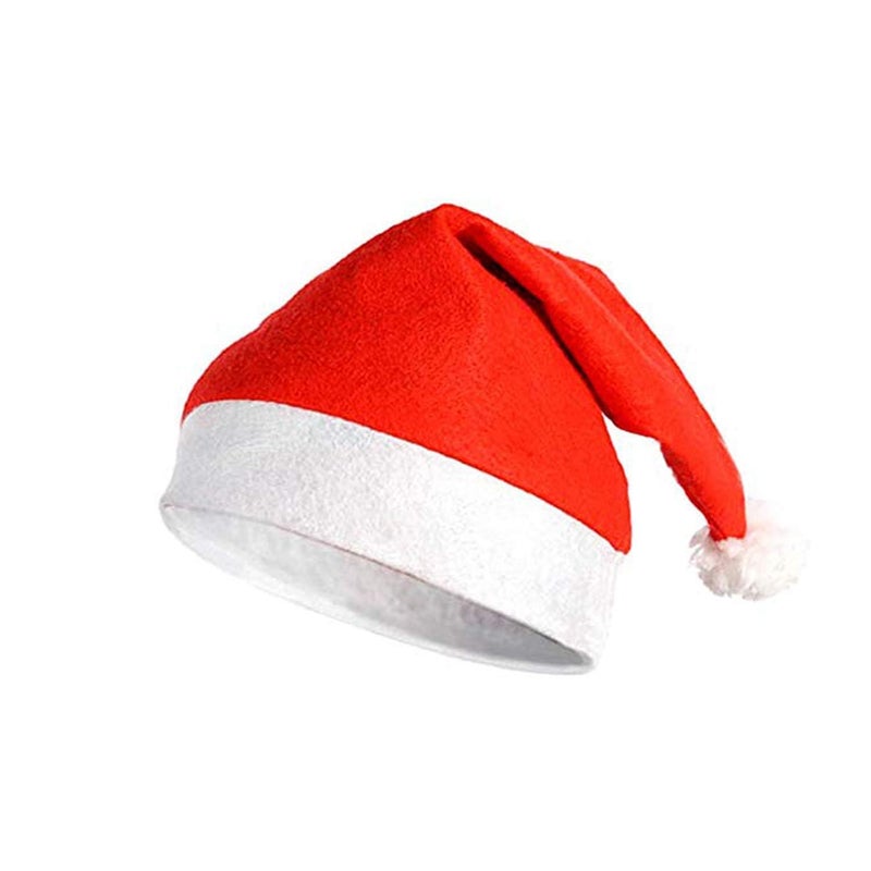 Evisha 12 Pcs Christmas Caps Santa Caps Charistmas caps For Tree Decoration X-Mass Caps Hats Santa Caps Santa Claus Caps - Image 2