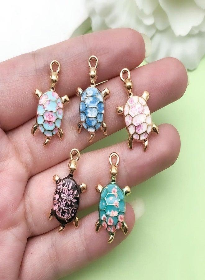 WOCRAFT 30pcs Enamel Sea Ocean Life Turtle Charms for Jewelry Making Bulk Summer Nautical Marine Life Charms Necklace Earrings Bracelet Making DIY Craft (SN943) - Image 3