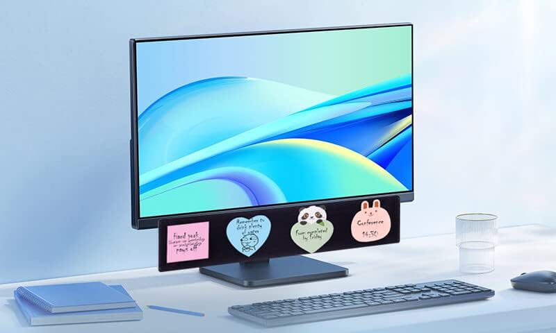 Yocoolfun 2 Pack Black Monitor Memo Board Top Mount,18" Monitor Sticky Note Holder,Sticky Boards,Message Board for Computer Monitors - Image 5