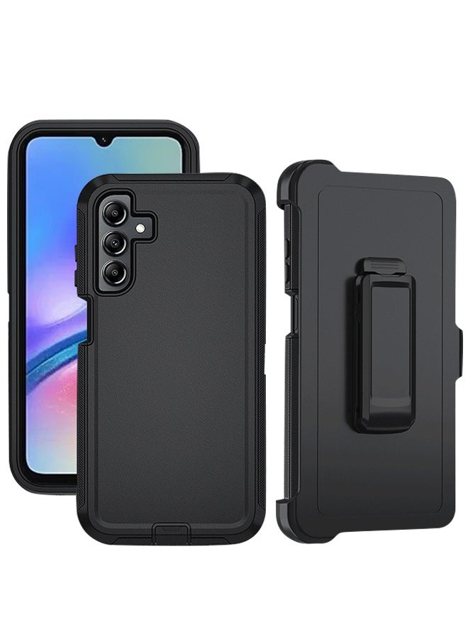 SNBFA Samsung Galaxy A05s 4g Case, Protective Cell Phone Cover, Super Military Grade Duty Hard Shockproof Armor Protector Case Cover Accessory with Belt Clip Holster for Samsung Galaxy A05s 4g, Black  - Image 1