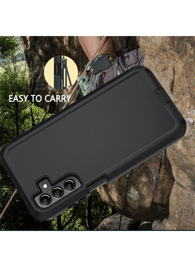 SNBFA Samsung Galaxy A05s 4g Case, Protective Cell Phone Cover, Super Military Grade Duty Hard Shockproof Armor Protector Case Cover Accessory with Belt Clip Holster for Samsung Galaxy A05s 4g, Black  - Image 4