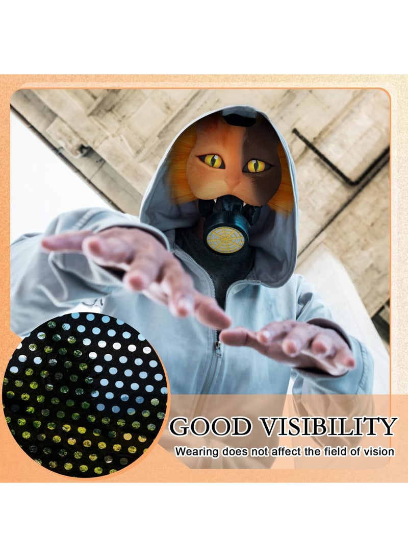 SYOSI Eye Mesh for Therian Mask - Waterproof PVC Plastic Mesh Sheets for Fursuit, DIY Furry Suit, Printable Canvas for Custom Therian Fursuits and Furry Costume Eyes (20 Pcs)11.81x7.87” - Image 4