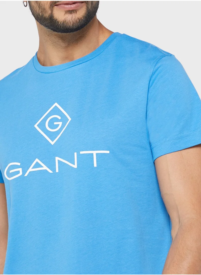 GANT Chest Logo Crew Neck T-Shirt