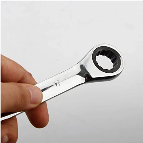 Utoolmart Double Box End Ratcheting Wrench,13mm x 15mm Metric Heavy Duty Cr-V Box Ratcheting Gear Spanner 1pcs - Image 5