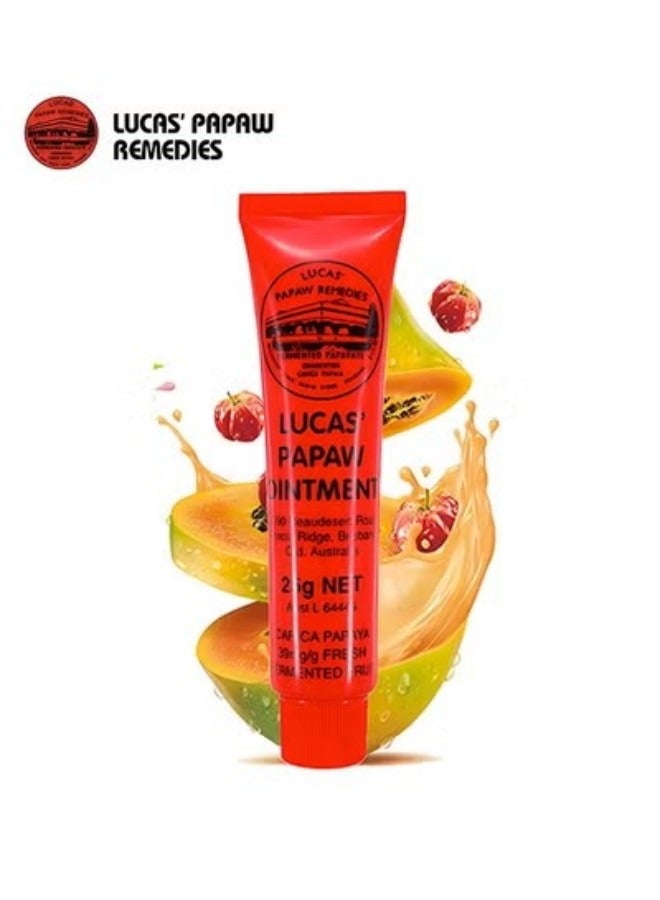 Lucas Papaw Papaw Ointment Lip Applicator 25grams, Rich In Papaw and Avocado Extracts, Improve Dry Skin, Prevent Dryness and Peeling, Multi-Purpose Balm For Hydrating Lip/Skin/Cuticles/Nails/Beauty Finishing  - Image 1