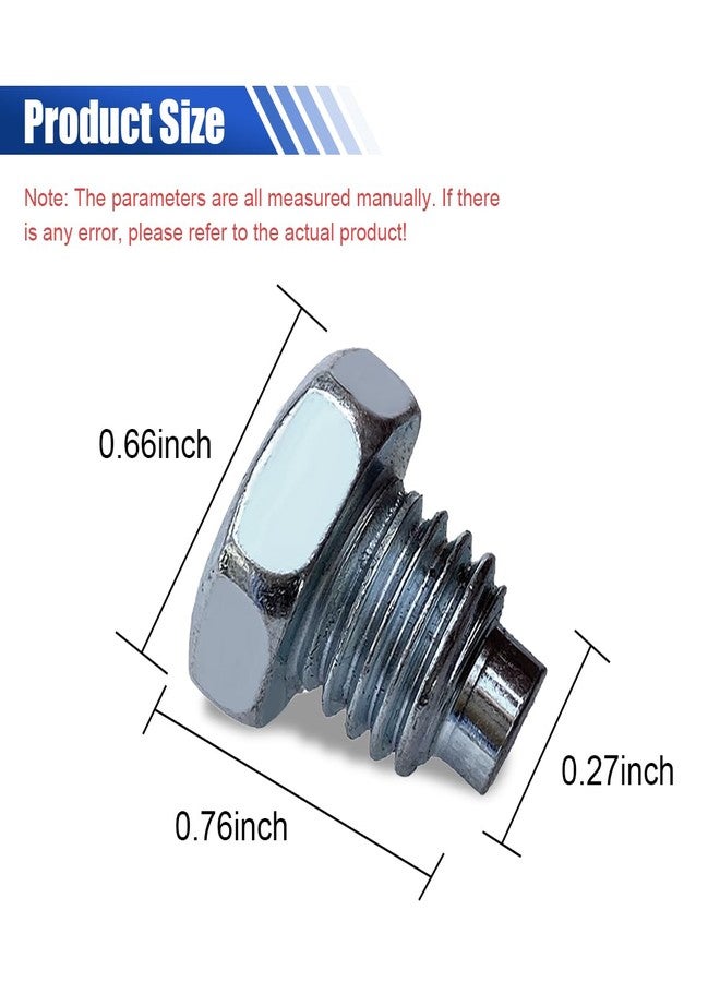 smilfuy Top Handle Pump Floor Jacks, Floor Jack Handle Bolt Replacement, 3 Ton 4 Ton Horizontal Floor Jack Pressure Rod Fixed Screw for Hydraulic Top Handle, Horizontal Car Floor Jack Tiny Spare Parts (2PCS) - Image 2