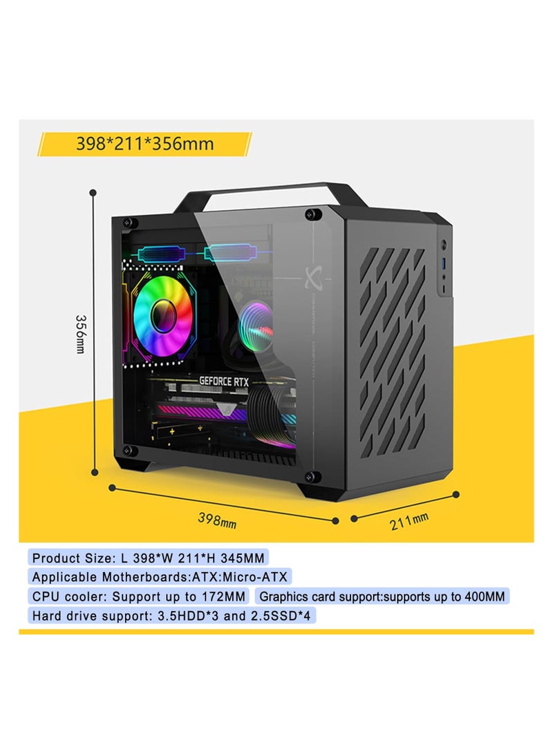 DEEPCOOL CP PORTABLE BUDGET GAMING/WORKSTATION mini PC: CORE I5 12400F | RTX 4060 TI 8GB DDR6 | 1TB NVME SSD/SATA | Windows 11 | WIFI AND BLUETOOTH READY - Image 2