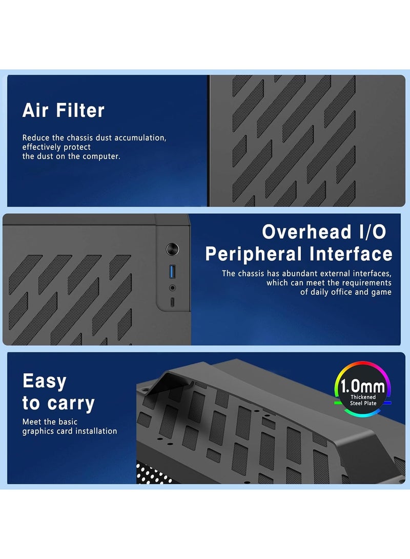 DEEPCOOL CP PORTABLE BUDGET GAMING/WORKSTATION mini PC: CORE I5 12400F | RTX 4060 TI 8GB DDR6 | 1TB NVME SSD/SATA | Windows 11 | WIFI AND BLUETOOTH READY - Image 3