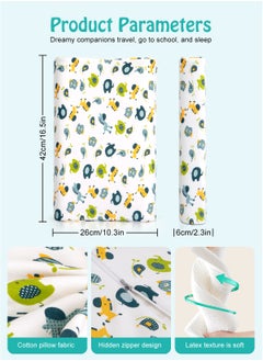 URbazaar Baby Pillow for Sleeping, Adjustable Baby Memory Foam Pillow for Bed Set, Breathable and Soft Pillows Multifunctional Portable Infant Head Support for Kids Boy Girl,  - Image 3