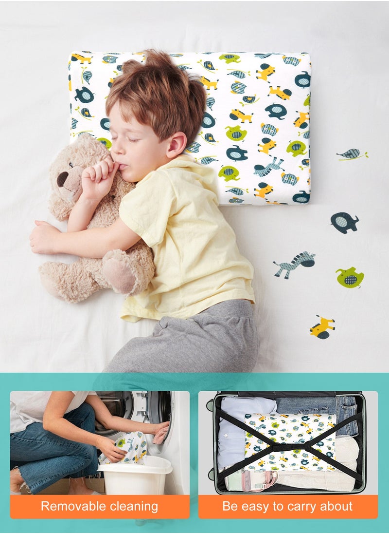 URbazaar - Baby Pillow for Sleeping, Adjustable Baby Memory Foam Pillow for Bed Set, Breathable and Soft Pillows Multifunctional Portable Infant Head Support for Kids Boy Girl, - Image 1