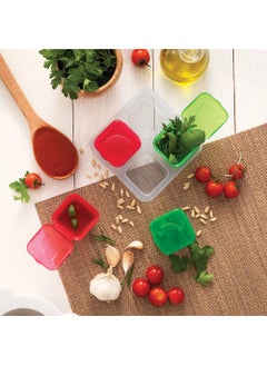 Snips Snips 4 Pieces Frozen Sauce & Herb Small Single-Portion Containers - 100 ml, 0% BPA – Use & Reuse product – 100% Recyclable, Made in Italy, 033060  - Image 3