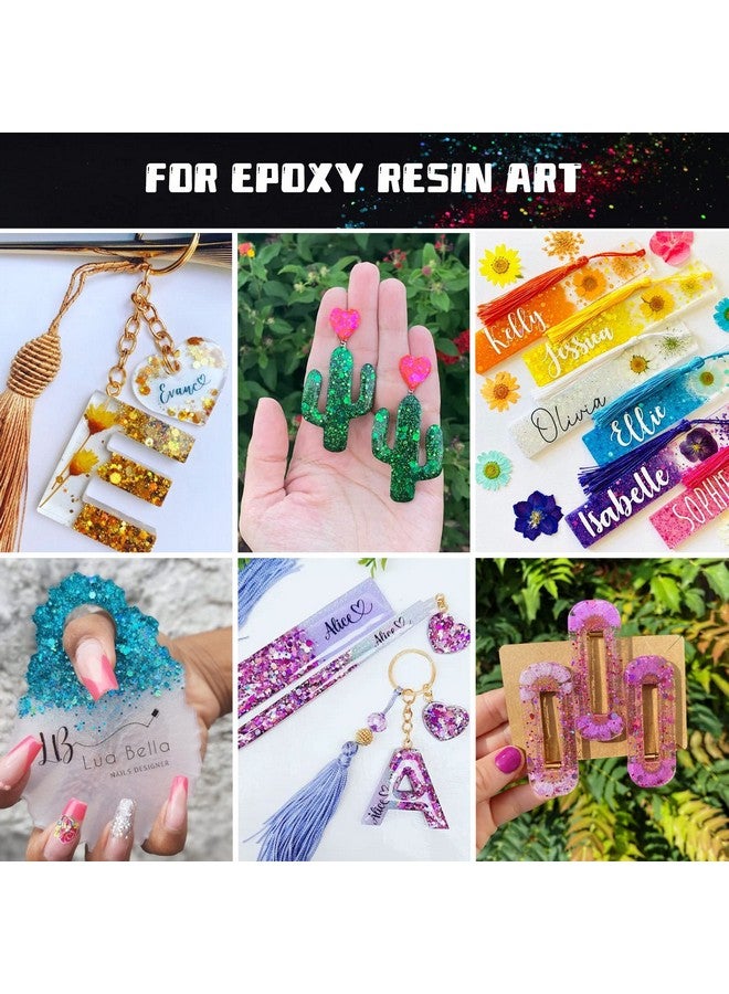 HTVRONT Holographic Chunky Glitter For Crafts 15 Colors Holographic Glitter For Resin Each 10G Craft Glitter Set Chunky Glitter For Nails Face Tumblers Body Hair Painting Epoxy Art Glitter - Image 5