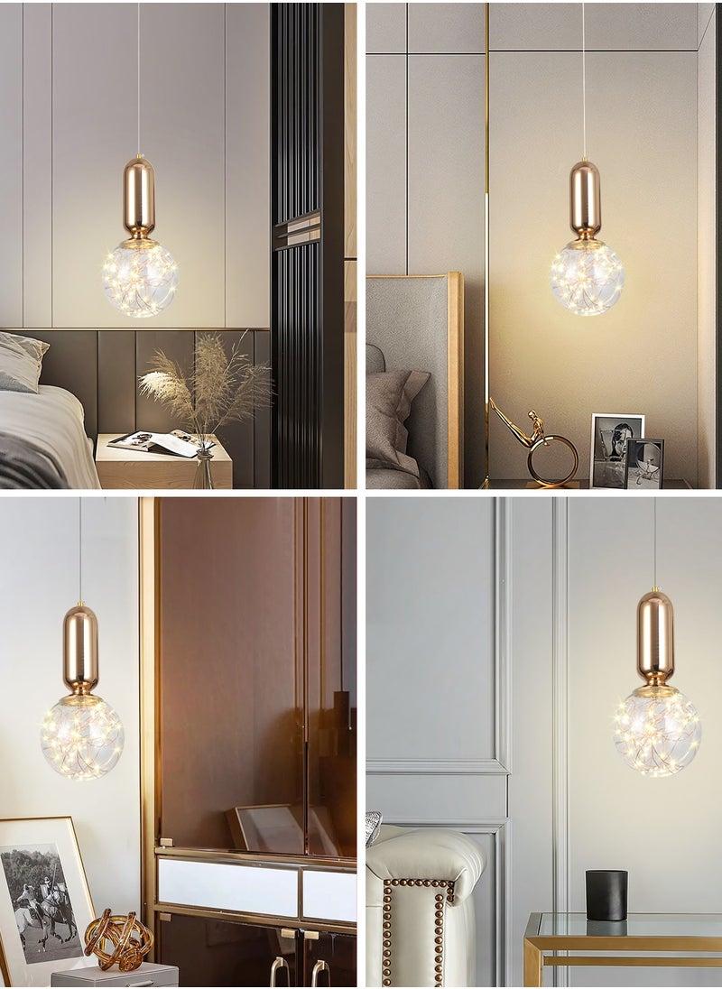 YATAI LIGHTING Chandeliers LED Height Adjustable Pendant Lighting Modern Simplicity Restaurant Bar Ceiling Light Fixture Gypsophila Hanging Lights Used For Study Living Room Bedroom 6W  - Image 2