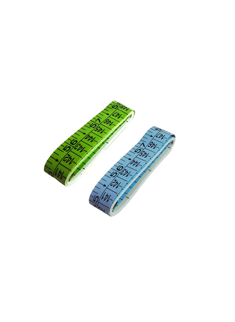 Generic Tailor Measuring Tape Sewing Dual Colour Dual Side Tailoring Tape 5ft 15Meter150 cm60 inch Random Colors 5ft 15Meter150 cm60 inch Multicolour Combo Pack of 2  - Image 1