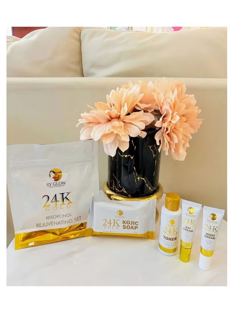 SY GLOW 24K Gold Resorcinol Rejuvenating Set - Image 2