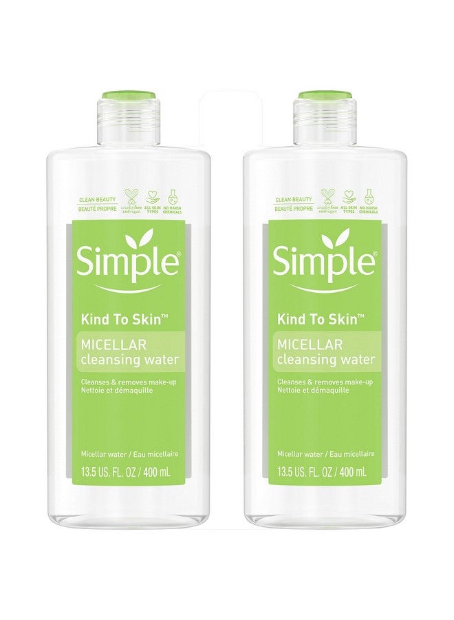 سمبل ماء ميسيلار منظف بسيط 13.5 أونصة سائلة (عبوة من قطعتين) - Image 1
