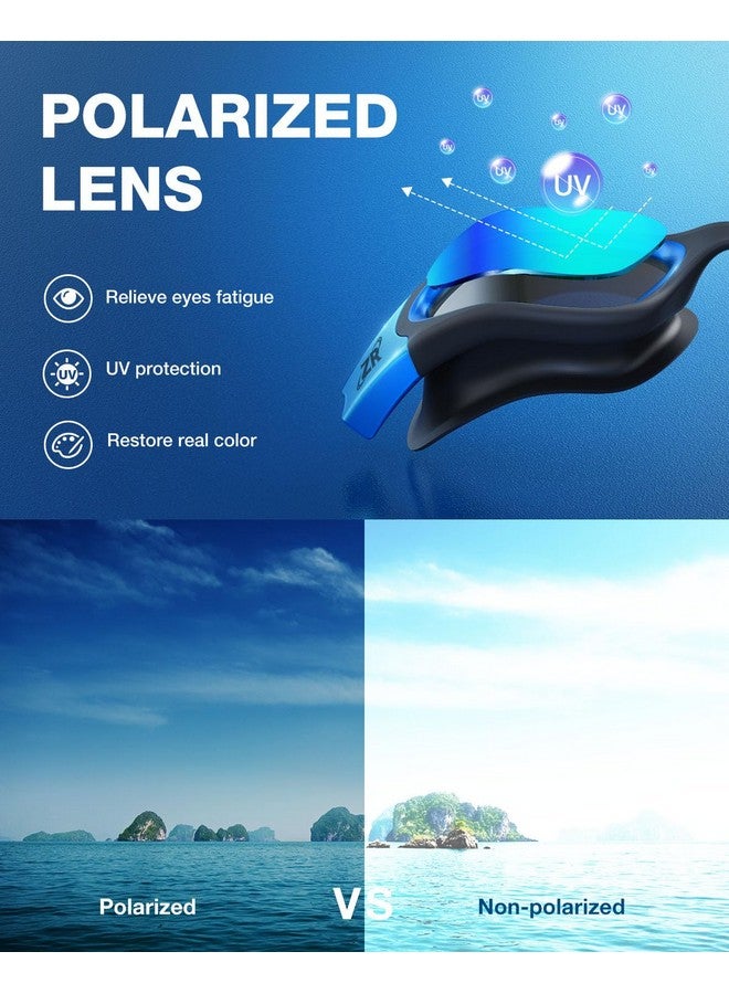 ZIONOR Swim Goggles G1 Max Polarized Antifog Swimming Goggles For Men Women Adult Uv Protection Leakproof Easy Adjustable Strap For Indoor Outdoor Swimming (Polarized + Gold) - Image 2