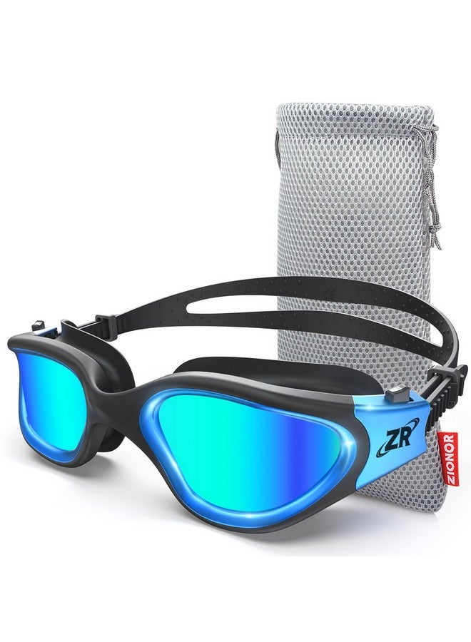 ZIONOR Swim Goggles G1 Max Polarized Antifog Swimming Goggles For Men Women Adult Uv Protection Leakproof Easy Adjustable Strap For Indoor Outdoor Swimming (Polarized + Gold) - Image 1