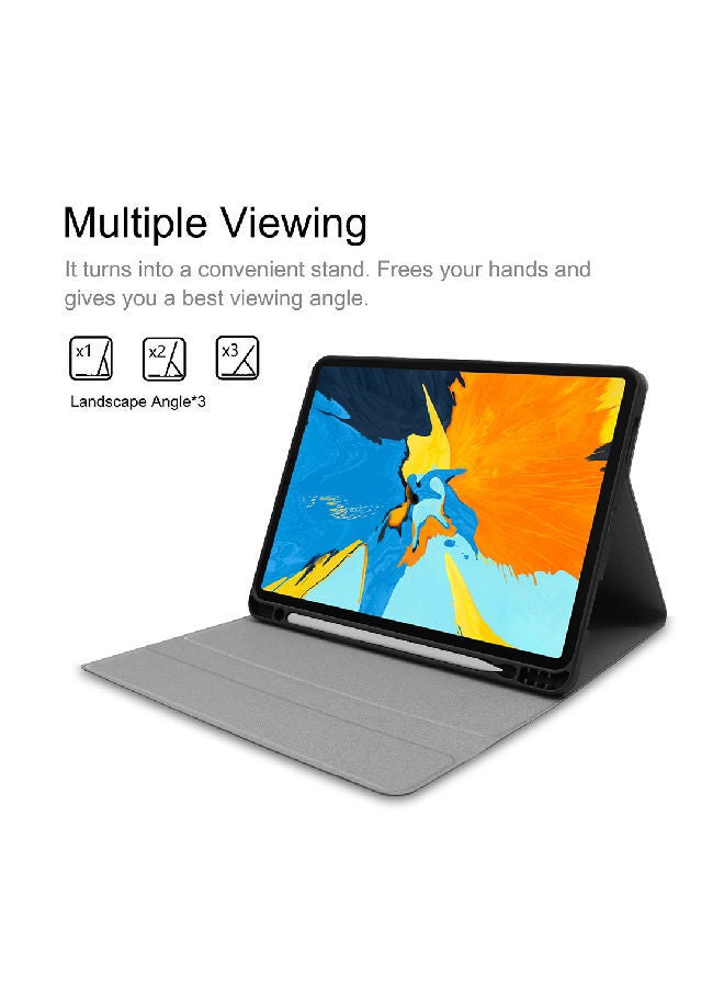 NIBEMINENT Keyboard Case Cover For Apple iPad Pro 11-Inch Grey/White - Image 3