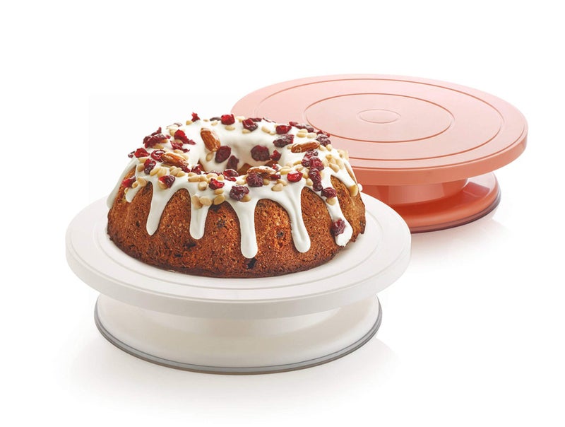 MEZON طاولة دوارة من ميزون لتزيين الكعك من البلاستيك - Image 3