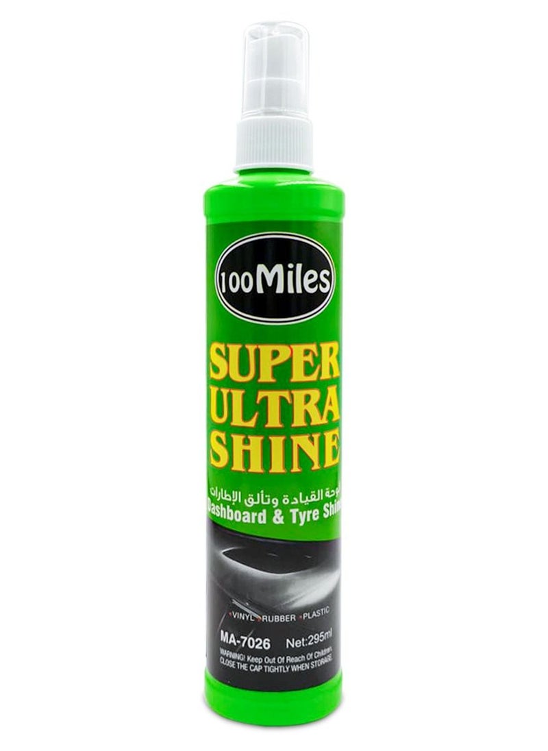 100Miles - Super Ultra Shine Dashboard & Tiren Shine Polish , 295 ml, Model: MA-7026 100Miles - Image 1