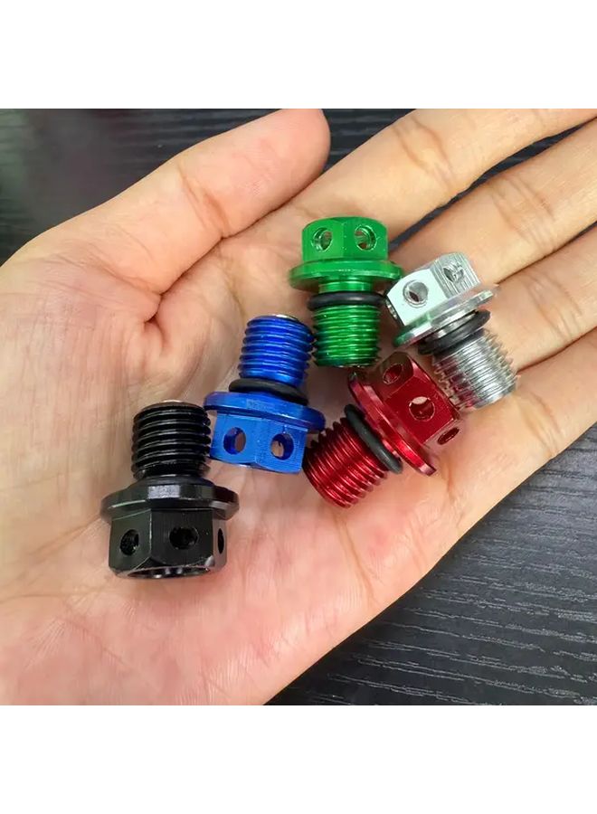 Magnetic Oil Drain Plug Bolt Screw M12x1 5 Blue Compatible with Multiple Models - Image 3