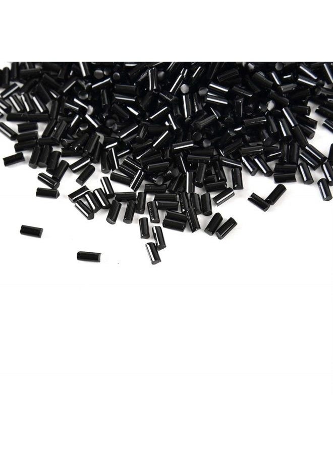 CREATE BEAUTY - 50g Italian Fusion Keratin Glue Pellets Granules Beads for Nail/I Tip Hair Extensions- Black - Image 1