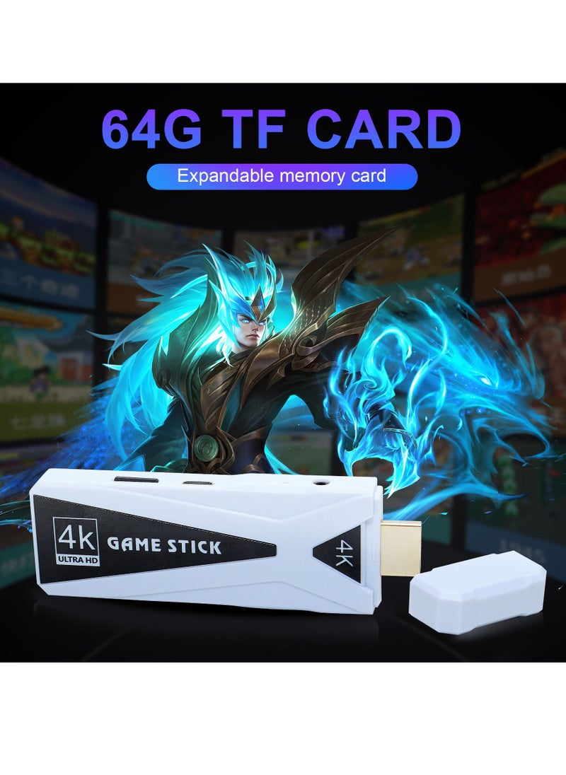 ماركة غير محددة - وحدة تحكم ألعاب الفيديو 2.4G وحدة تحكم لاسلكية مزدوجة Game Stick 4K 10000 ألعاب 64GB ألعاب ريترو مع تلفاز أندرويد و Play Store مدمج - Image 1