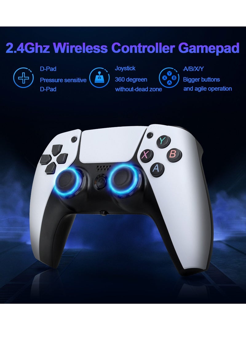 ماركة غير محددة - وحدة تحكم ألعاب الفيديو 2.4G وحدة تحكم لاسلكية مزدوجة Game Stick 4K 10000 ألعاب 64GB ألعاب ريترو مع تلفاز أندرويد و Play Store مدمج - Image 1