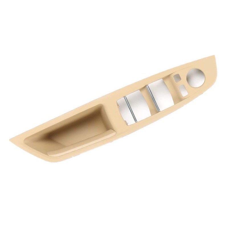 Jaronx Driver Side Door Handle for BMW 5 Series, Window Switch Armrest Panel Left Front Door Armrest Pull Handle for BMW F10/F11 520 523 525 528 530 535 (2010-2016)(Beige Color) - Image 4