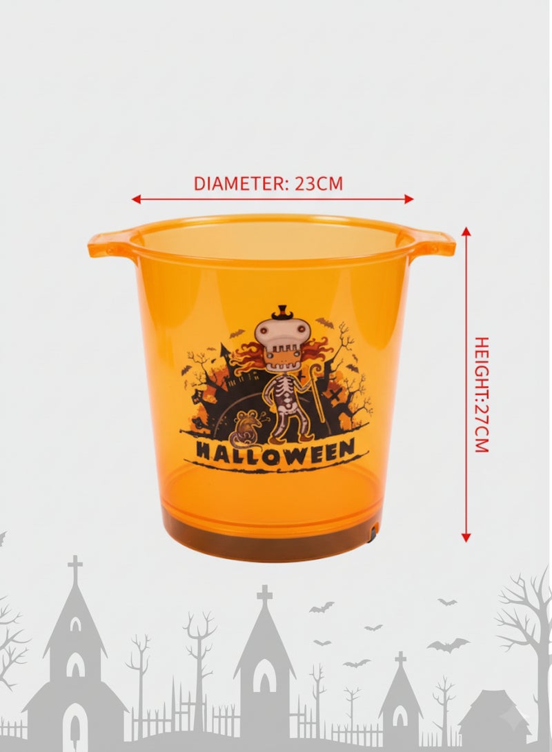 FEELINGS PUMPKIN BUCKET WITH LIGHT 27CM - Image 2