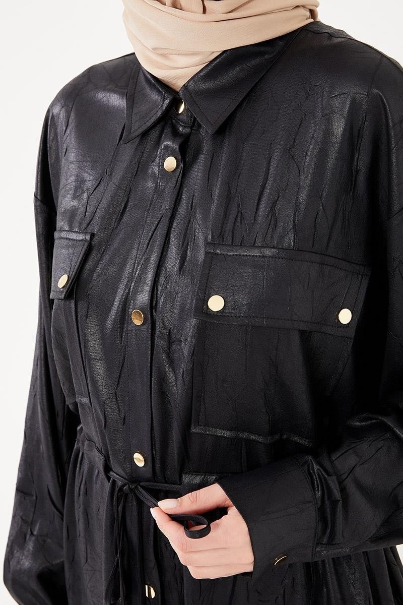 Levidor Black Waist Drawstring Sports Suit - Image 4