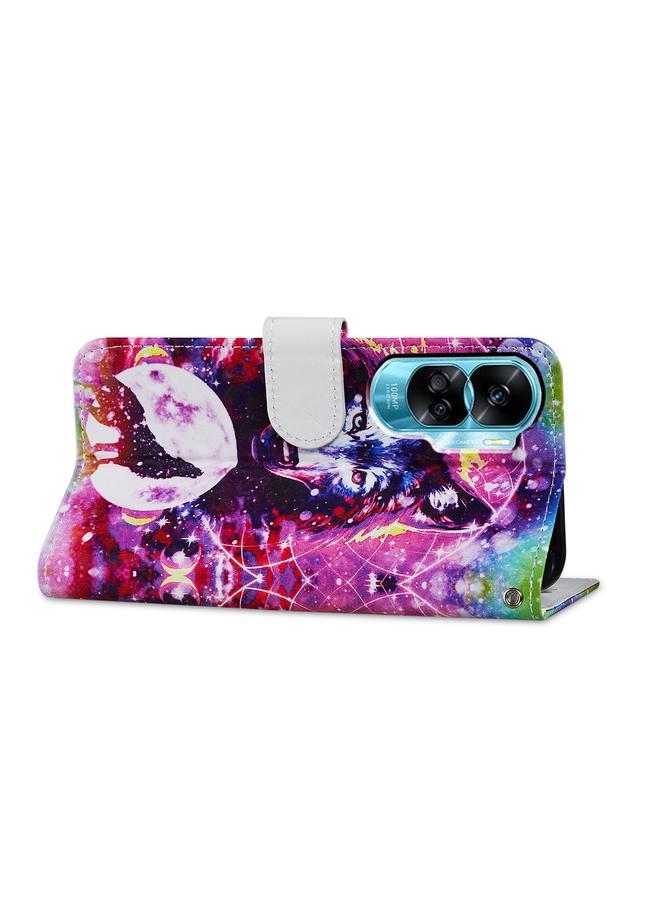 S-TOP Case For Honor 90 Lite Painted Pattern Horizontal Flip Leather Phone Case - Image 5