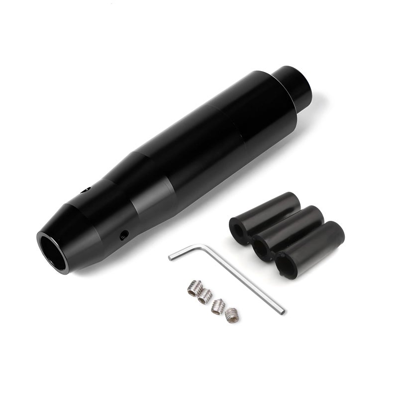 ZNDAW Automatic Shift Knob with Push Button 57 Weighted Shifter Lever Handle Car Gear Head with Adapters Aluminum Alloy Gear Shifting Lever for Most Auto Transmission Vehicle Black - Image 3