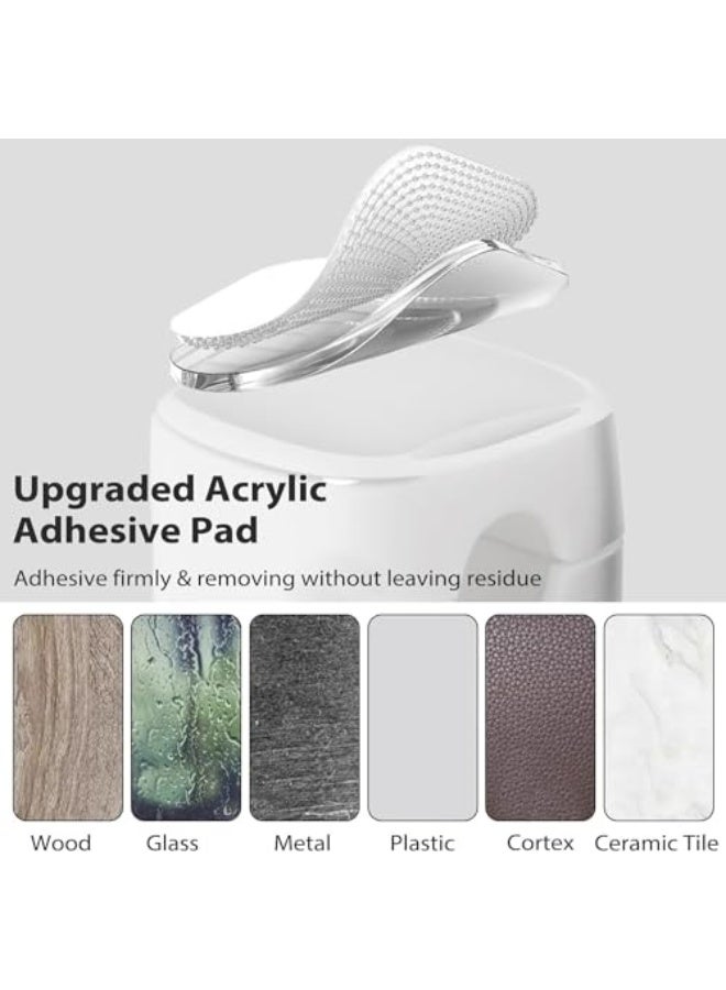 Lonimia Cord Organizer Holder, 6 Pack Slot Magnetic Desk Cable Clips Management, Strong Phone Charging Cable Keeper, Wire Charger Holder for Nightstand, Office Supplies(White) (white) - Image 5