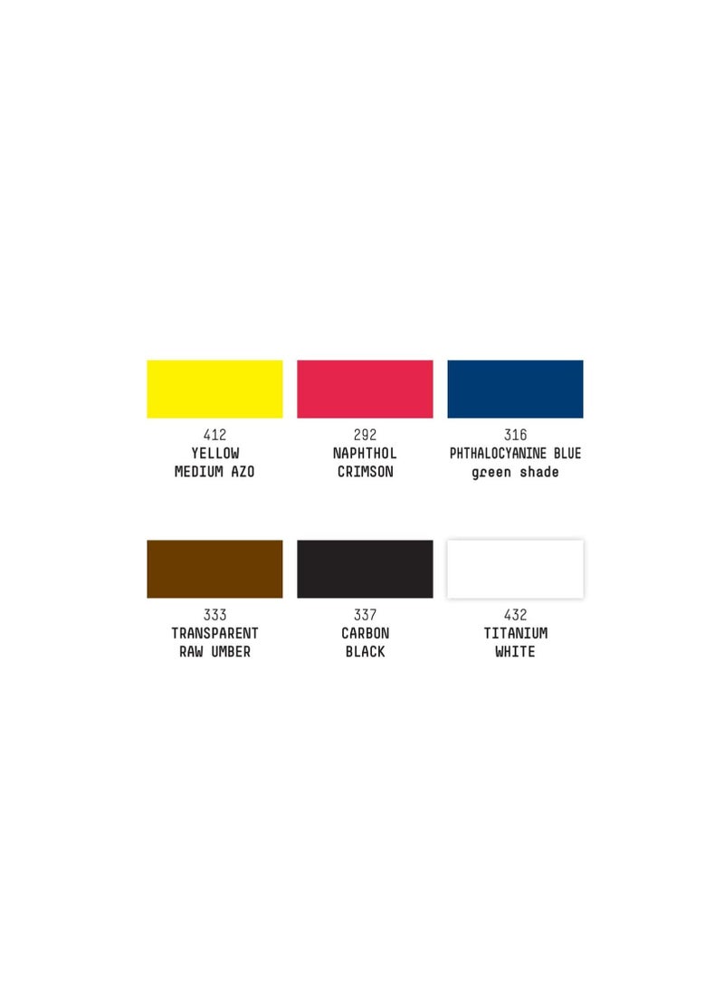 Liquitex Acrylic Ink Essential Set Multiple Colors 6 Color 30 ml - Image 3