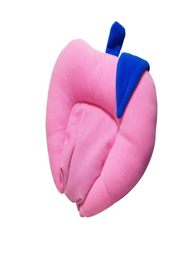 Heights Infant Baby Pillow for 0-8 Months Baby (Mustard Rai Seeds Pillow) Apple Shape (Pink) - Image 1