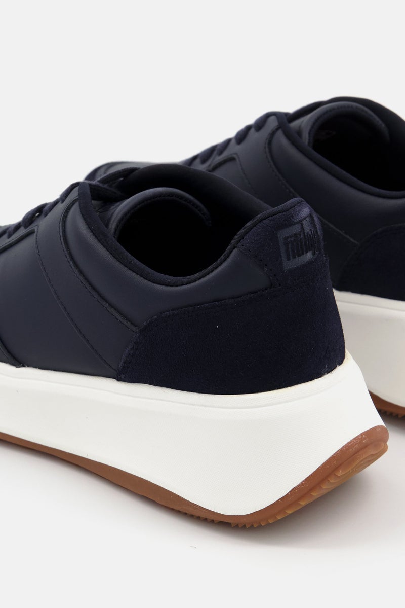 FitFlop حذاء رياضي كاجوال نسائي برباط، أزرق Navy/أبيض - Image 3