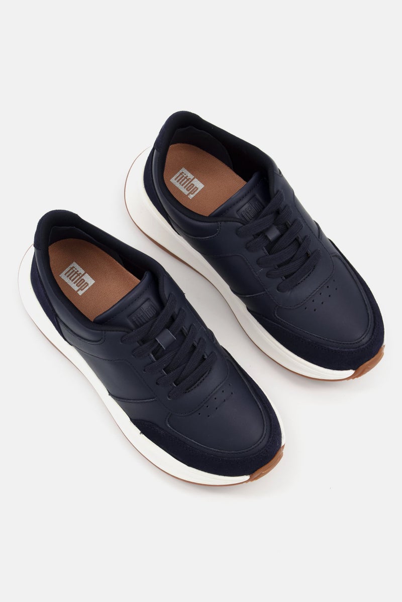 FitFlop حذاء رياضي كاجوال نسائي برباط، أزرق Navy/أبيض - Image 2