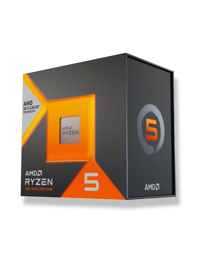 معالج الألعاب AMD Ryzen 5 7500X3D AM5، 6 أنوية و 12 خيط، 4.0GHz قاعدة / حتى 4.5GHz تعزيز، 96MB 3D V-Cache، دعم PCIe 5.0، 65W TDP، دعم ذاكرة DDR5