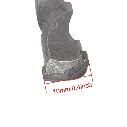 LDEXIN 10mm/0.4inch Diameter Carbide Tipped Masonry Impact Concrete Drill Bit SDS-Plus Rotary Hammer Bit 150mm/5.9inch Long - Image 2