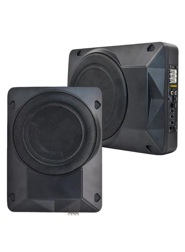 MR.SMART Mr Smart 10-inch Car Subwoofer Speaker, 1800W, Built-in Amplifier, 12V Compatible for Car, Truck, RV, Marine Boat, Ultra-thin Design - Image 1