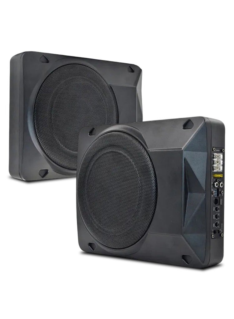 MR.SMART Mr Smart 10-inch Car Subwoofer Speaker, 1800W, Built-in Amplifier, 12V Compatible for Car, Truck, RV, Marine Boat, Ultra-thin Design - Image 3