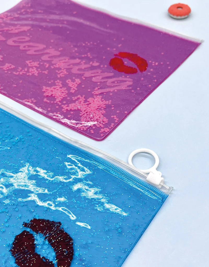 Kağıt Gemi Dükkan Blue Glitter File